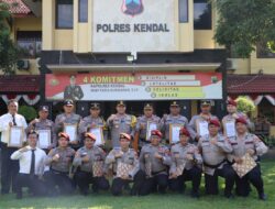 Pacu Semangat Kinerja, Kapolres Kendal Berikan Reward kepada Anggota Polres Kendal