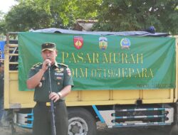 Kasdim 0719/Jepara Buka Pasar Murah : Program untuk Membantu Masyarakat dan Menstabilkan Harga Pasar