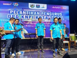 Arie Prima Setyoko Nahkodai KNPI Kota Tegal 2025-2028