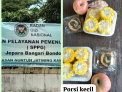 Sorotan Publik: Dugaan Porsi MBG Tak Layak, Kepala SPPG Bondo 2 Enggan Temui Media