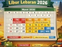 Pemerintah Tetapkan Libur Sekolah Lebaran 2026 Mulai 16 Maret